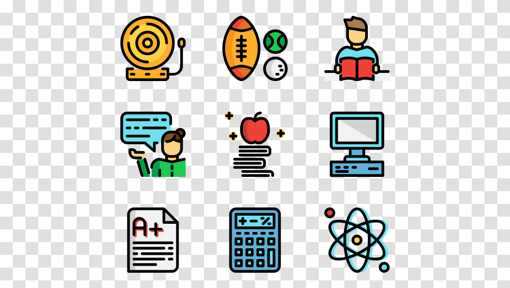 Back To School Icon, Electronics, Video Gaming, Pac Man Transparent Png