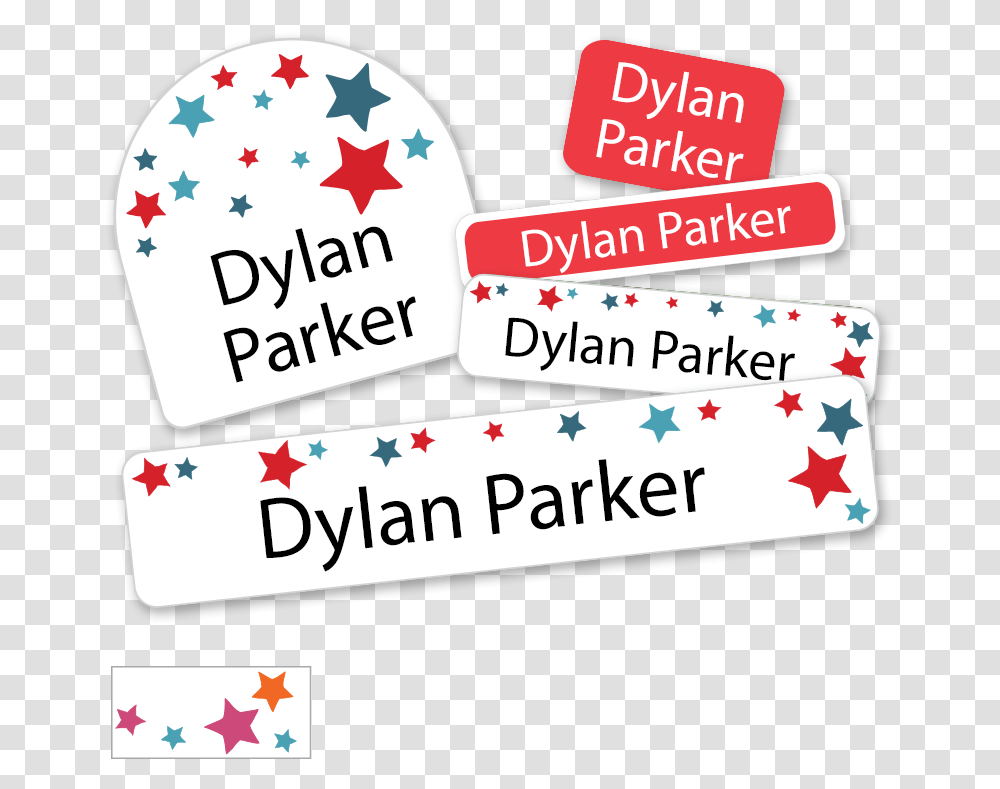 Back To School Labels With Red Blue Stars Us Graphic Design, Number, Word Transparent Png