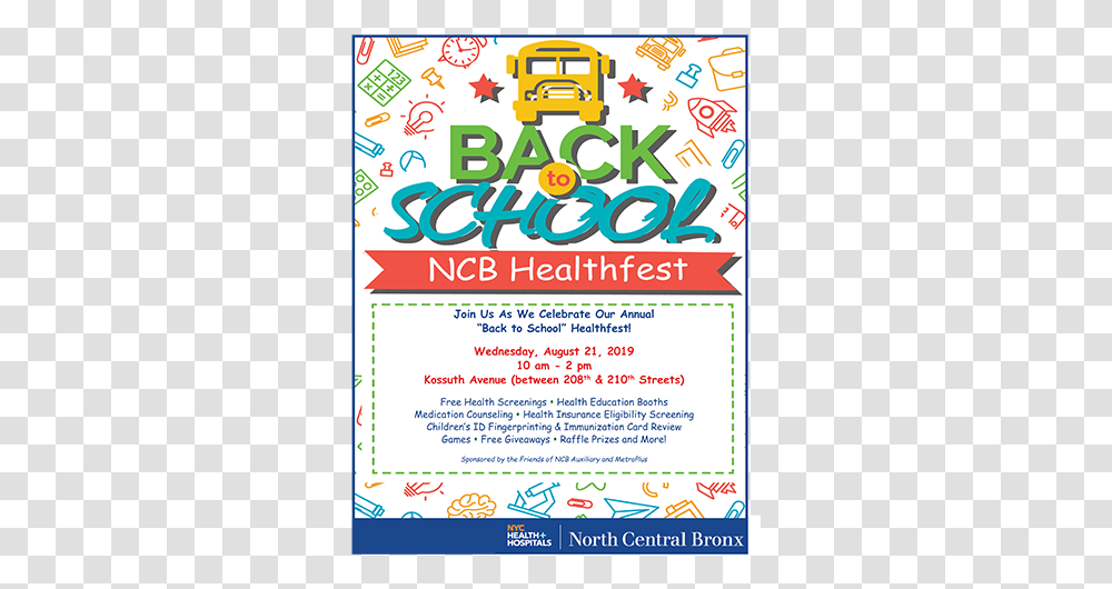 Back To School Nyc 2019, Flyer, Poster, Paper, Advertisement Transparent Png