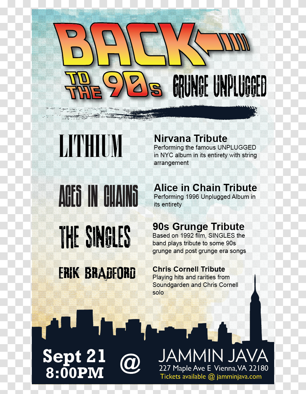 Back To The 90 S Grunge Unplugged Feat Download Poster, Advertisement, Flyer, Paper, Brochure Transparent Png
