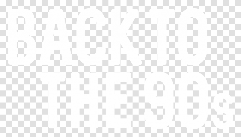 Back To The 90s Black And White, Number, Word Transparent Png