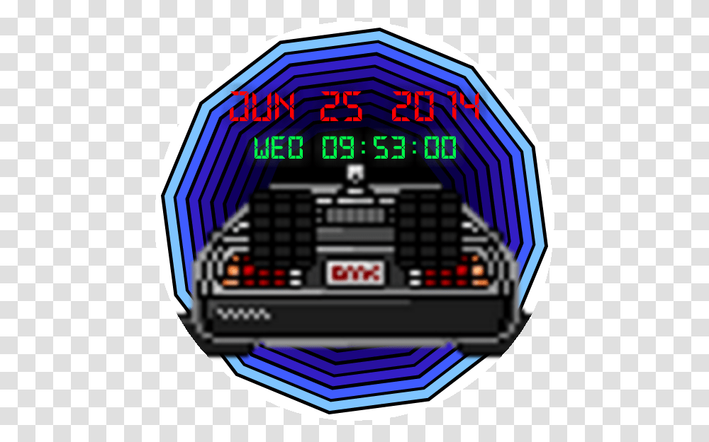 Back To The Future Animated For Moto, Sphere, Scoreboard, Metropolis, City Transparent Png