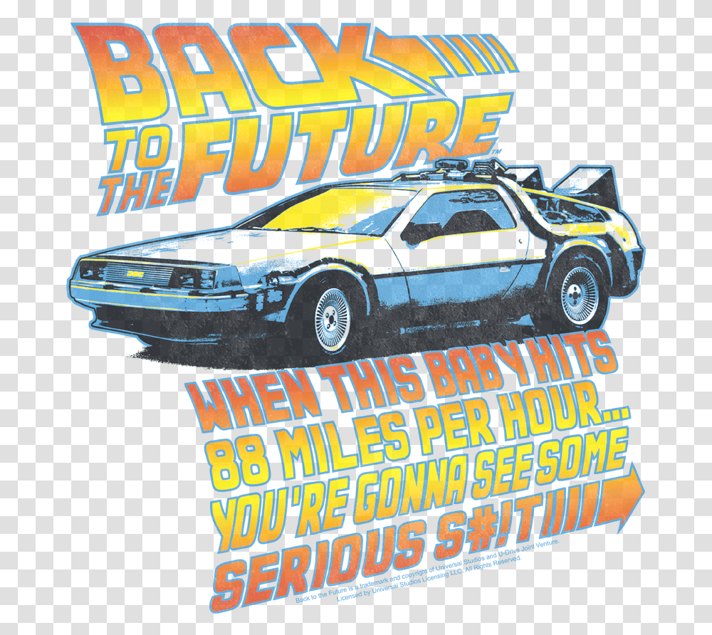 Back To The Future Car Back To The Future Download Back To The Future, Flyer, Poster, Paper, Advertisement Transparent Png