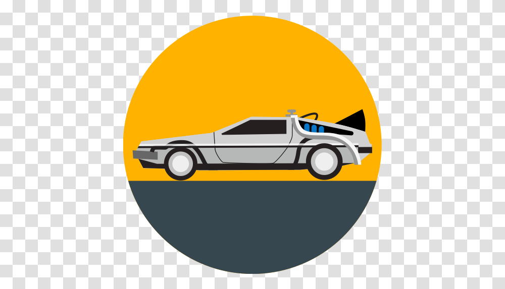 Back To The Future Car Delorean Back To The Future Vector, Vehicle, Transportation, Sedan, Police Car Transparent Png