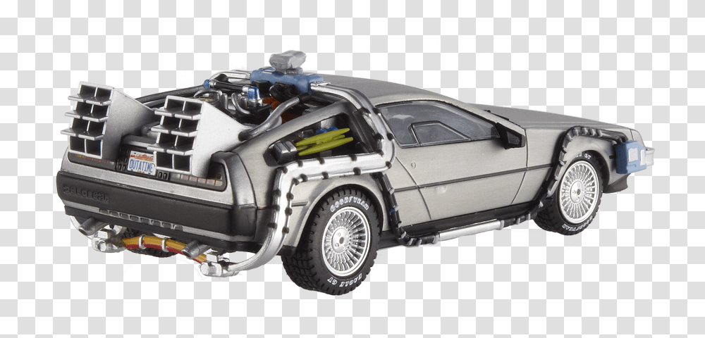 Back To The Future Car Image Back To The Future Delorean Wheels, Vehicle, Transportation, Machine, Tire Transparent Png