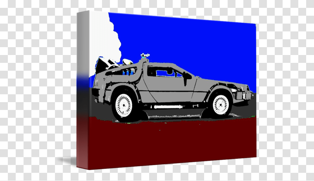 Back To The Future Delorean Shadow Color, Car, Vehicle, Transportation, Tire Transparent Png