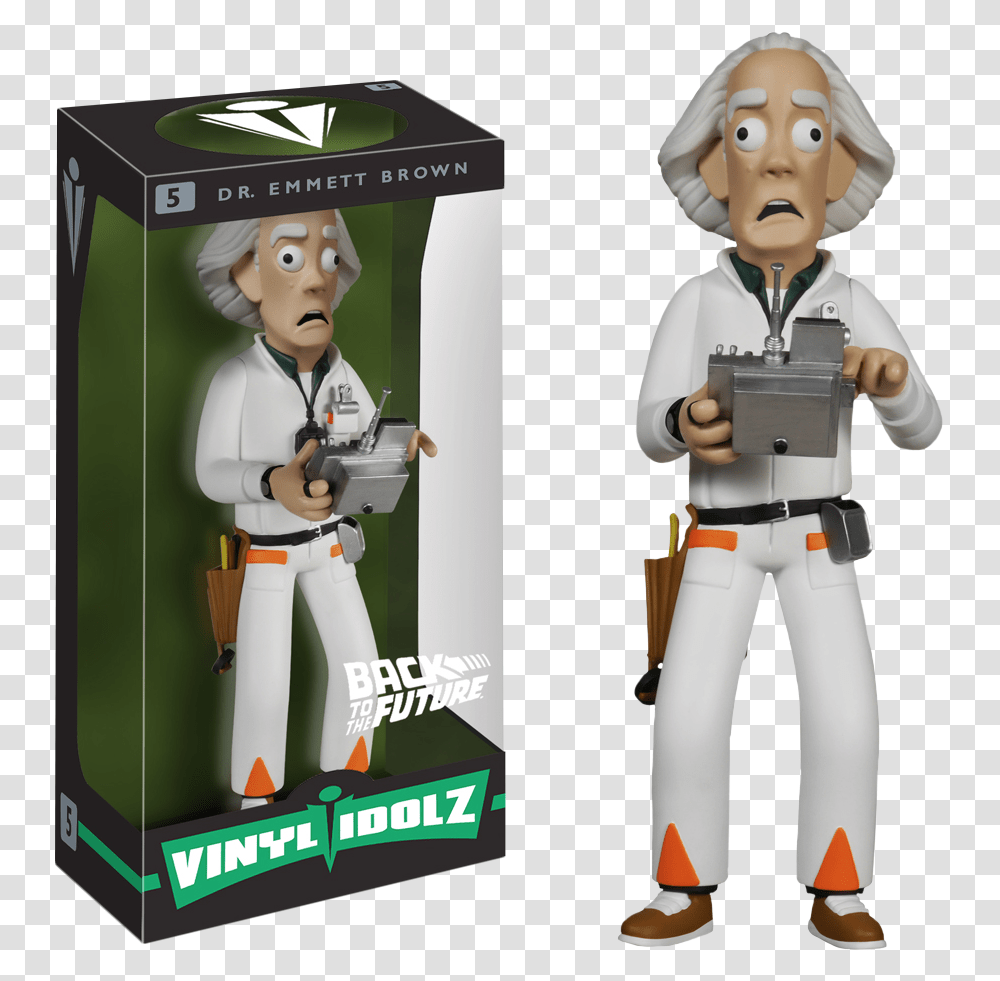 Back To The Future Doc Brown Toys, Robot, Person, Human, Figurine Transparent Png