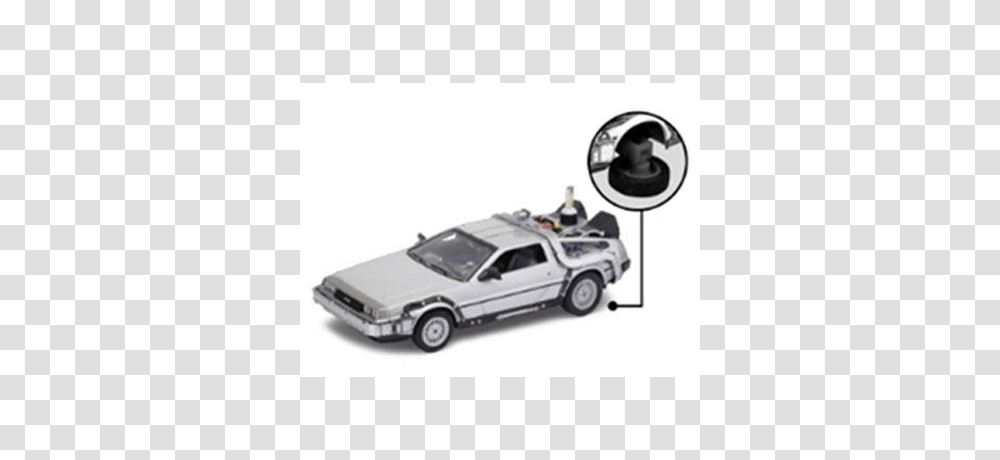Back To The Future Ii Diecast Model Delorean Lk Coupe, Car, Vehicle, Transportation, Automobile Transparent Png