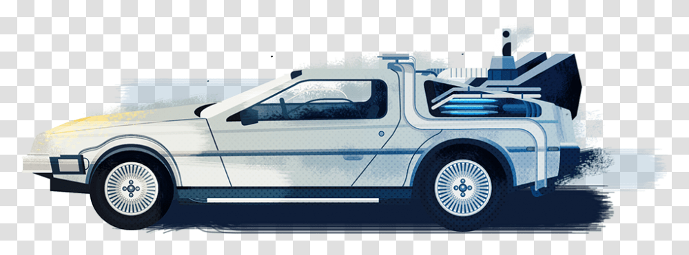 Back To The Future Illustration, Tire, Wheel, Machine, Car Transparent Png