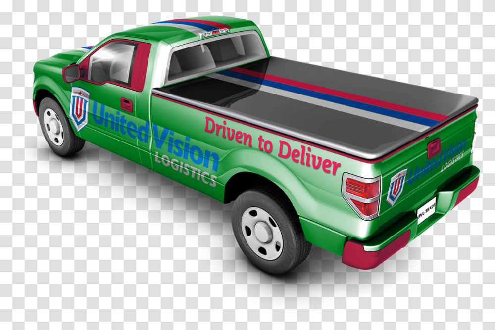 Back View Green Back View Of Pickup Truck, Vehicle, Transportation, Tire, Wheel Transparent Png