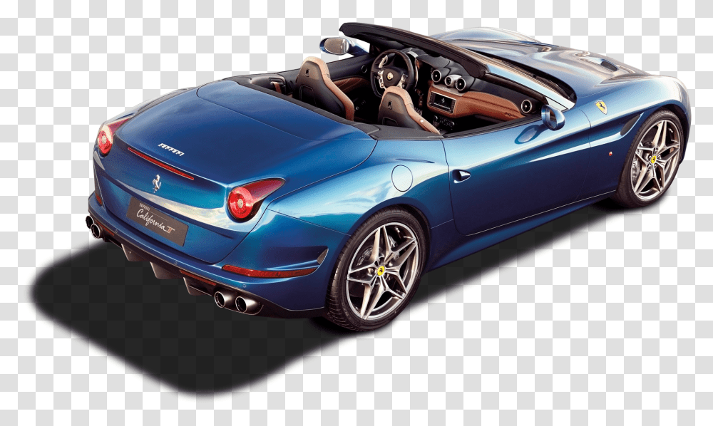 Back View Of Ferrari California T Car, Vehicle, Transportation, Automobile, Convertible Transparent Png