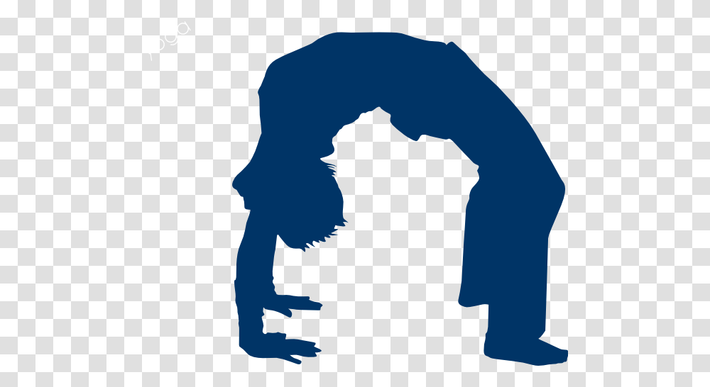 Backbend Clip Art, Silhouette, Person, Human, Kneeling Transparent Png