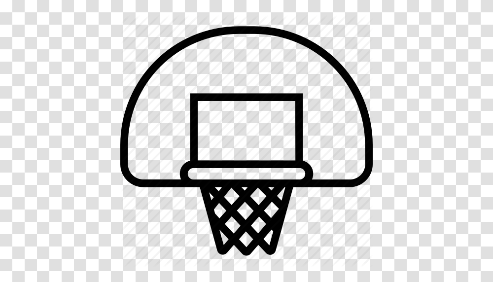 Backboard Bank Basket Basketball Board Net Swish Icon, Apparel, Hat, Helmet Transparent Png