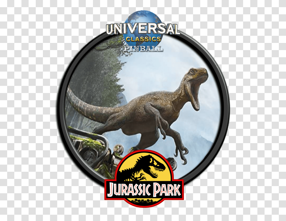 Backglass Pinball Jurassic Parck, Dinosaur, Reptile, Animal, T-Rex Transparent Png