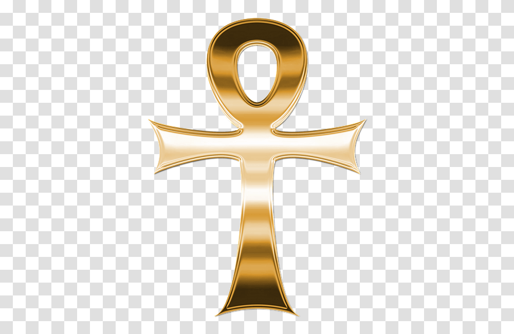 Background Ankh Symbol, Cross, Crucifix, Sink Faucet, Gold Transparent Png