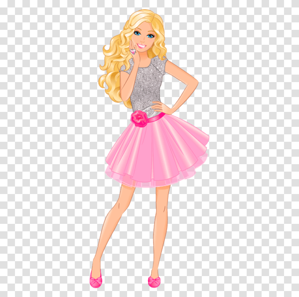 Background Barbie Barbie, Doll, Toy, Figurine, Skirt Transparent Png