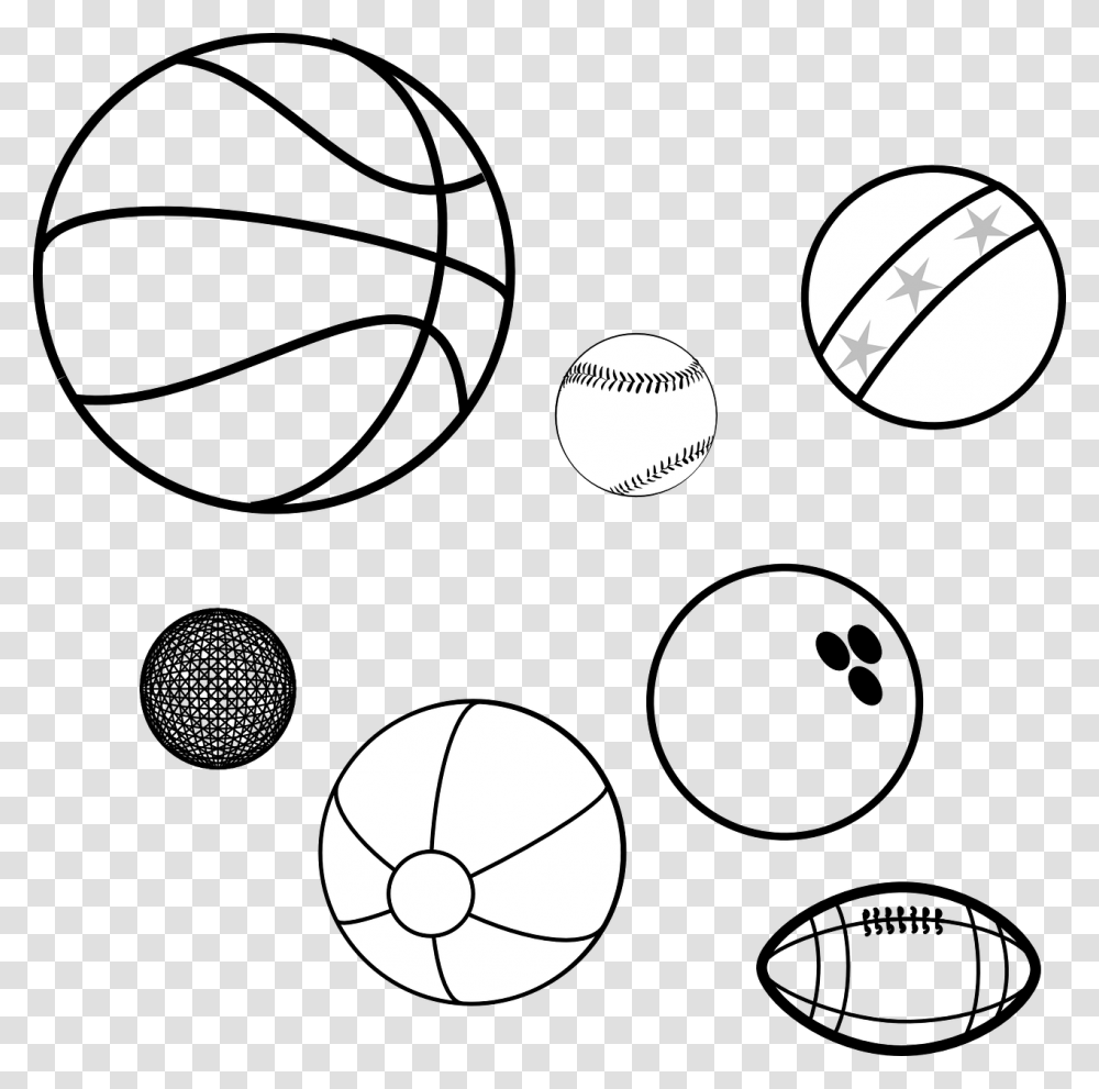 Background Basketball Clipart Black And, Sphere, Soccer Ball, Team Sport, Sports Transparent Png