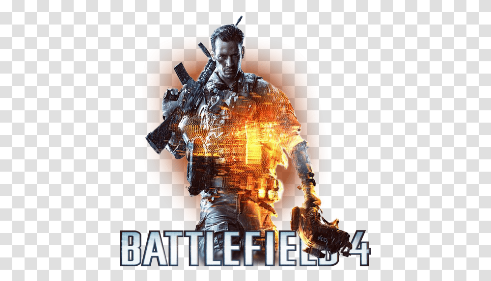 Background Battlefield 4 Icon, Person, Human, Poster, Advertisement Transparent Png