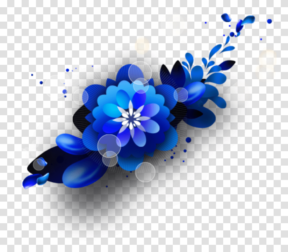 Background Blue Flower, Apparel Transparent Png