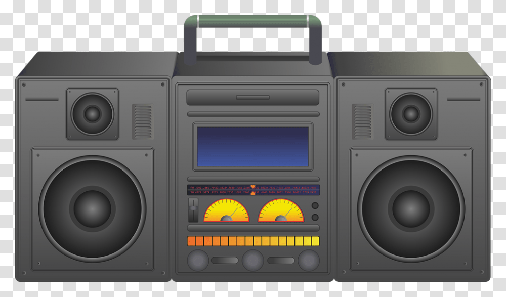 Background Boombox Clipart, Stereo, Electronics, Tape Player, Radio Transparent Png