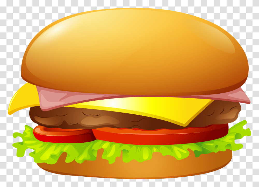 Background Burger Clipart, Food, Helmet, Apparel Transparent Png