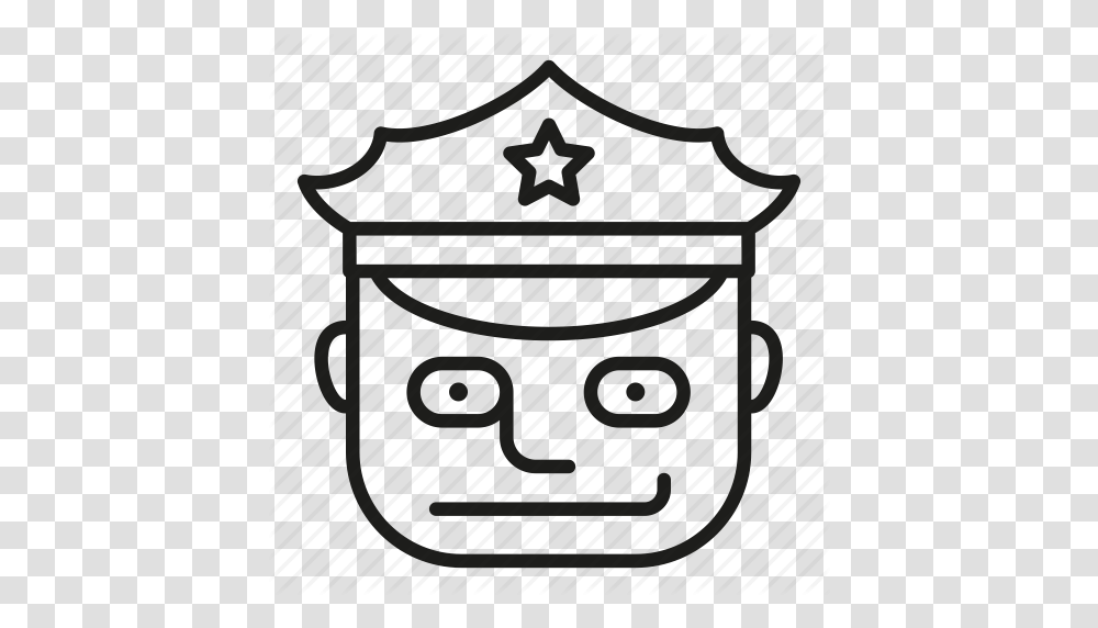 Background Cap Cop Flat Guard Hat Head Icon Illustration, Bag, Label, Backpack Transparent Png