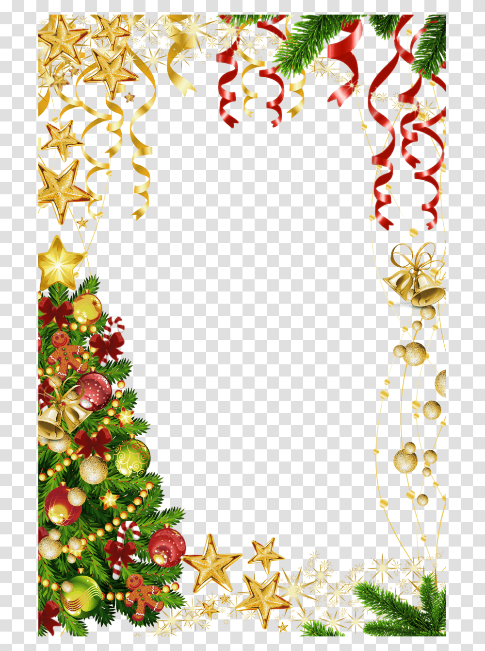 Background Christmas Border, Tree, Plant, Ornament, Christmas Tree Transparent Png