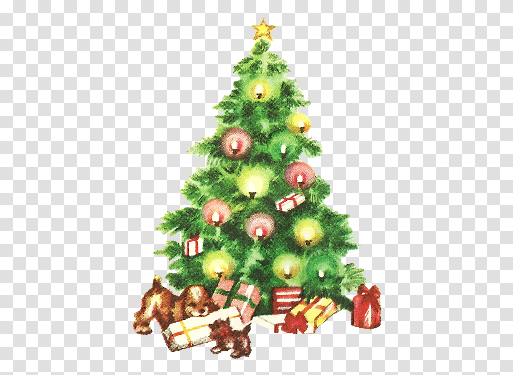 Background Christmas Tree Truck Clipart Clipart Vintage Christmas Tree, Ornament, Plant Transparent Png