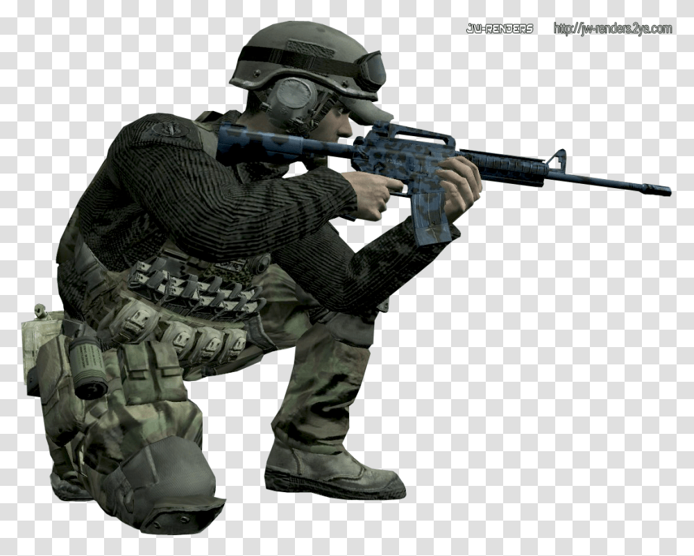 Background Cod Soldier, Person, Human, Gun, Weapon Transparent Png