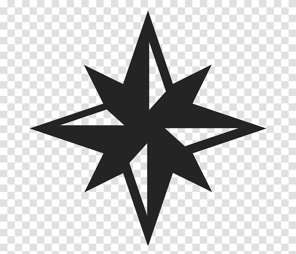 Background Compass Star Icon, Cross, Star Symbol Transparent Png