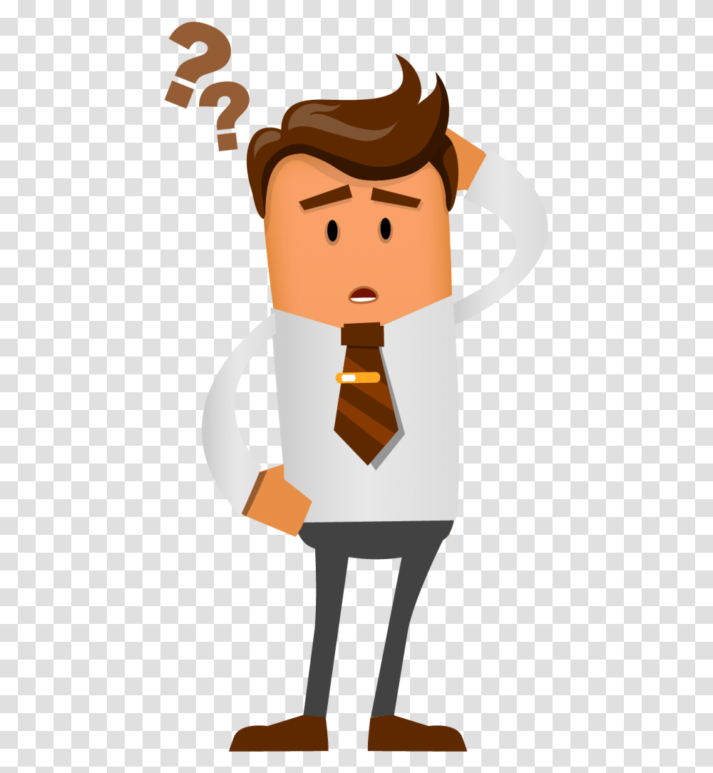Background Confused, Head, Tie, Accessories, Performer Transparent Png