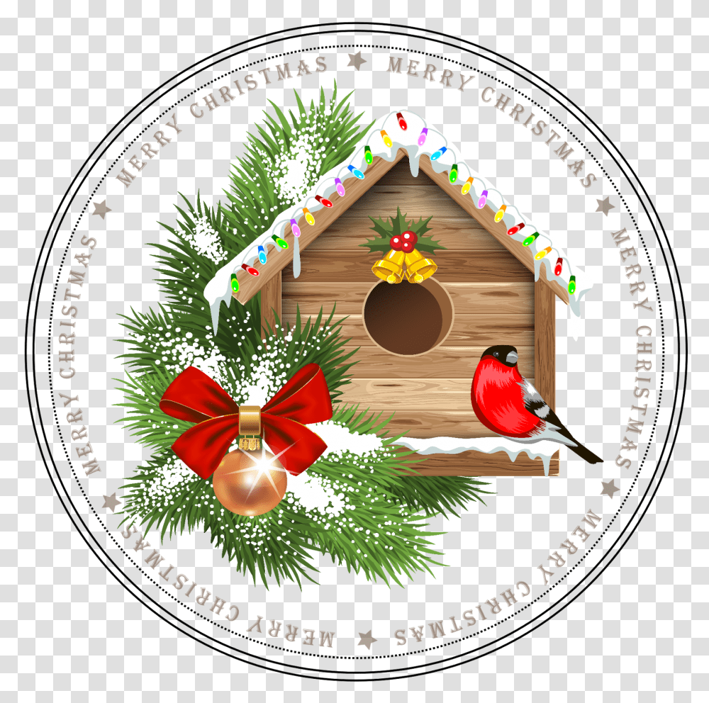 Background Decorated Christmas Tree, Bird, Animal, Bird Feeder, Cardinal Transparent Png