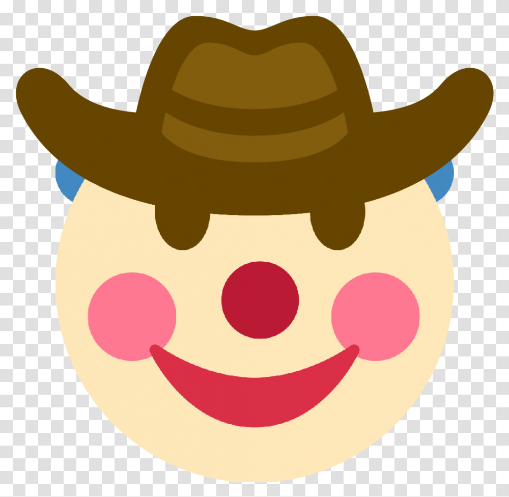 Background Discord Clown Emoji, Apparel, Cowboy Hat Transparent Png