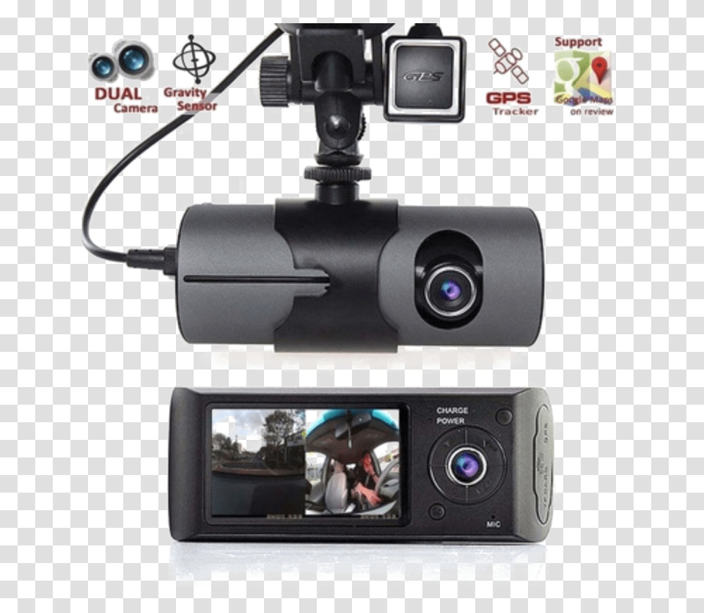 Background Dual Camera Car Recorder, Electronics, Person, Human, Digital Camera Transparent Png