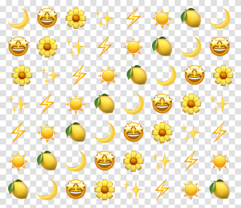Background Emoji Aesthetic Sticker Tumblr Yellow Aesthetic Yellow Emojis, Chandelier, Lamp, Paper Transparent Png