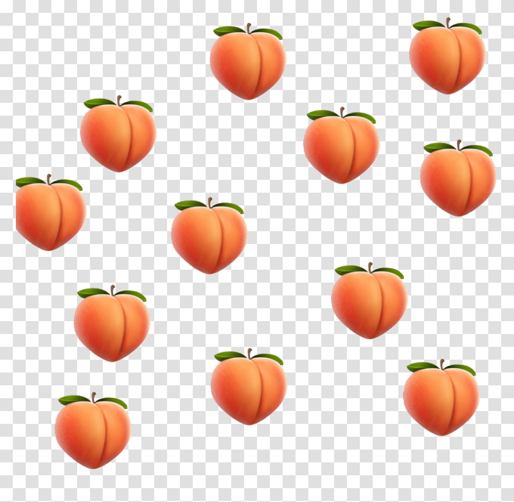 Background Emoji Backgroudemoji Peachy Peach Freetoedit, Plant, Fruit, Food, Apricot Transparent Png