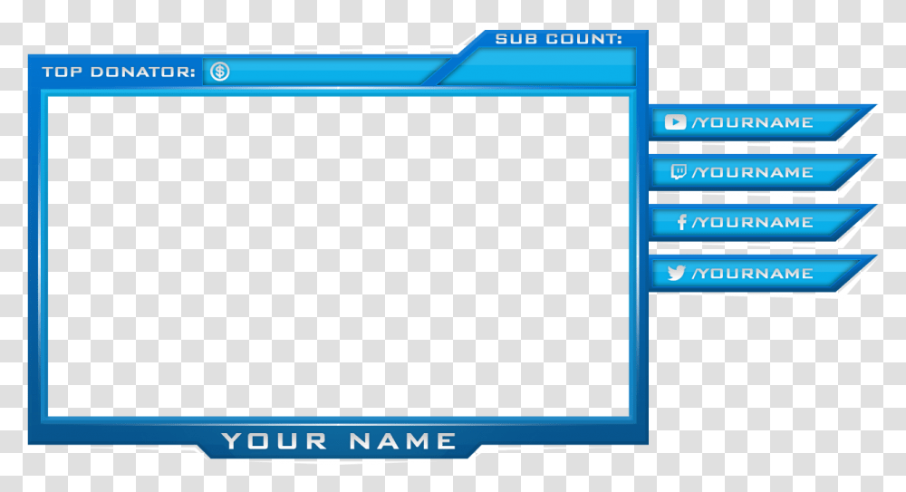Background Facecam Border, Monitor, Screen, Electronics, Word Transparent Png