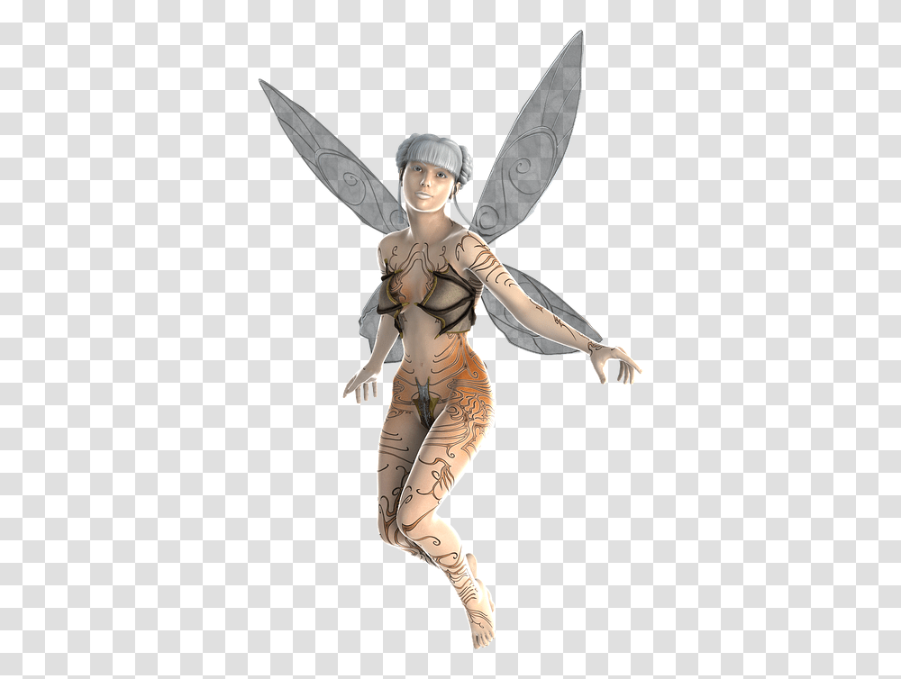 Background Fae Fairy Wings Woman Elf Fairy, Person, People, Long Sleeve Transparent Png