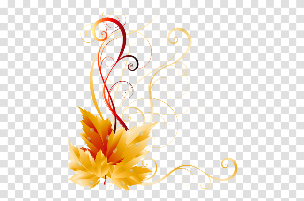 Background Fall Border, Floral Design, Pattern Transparent Png