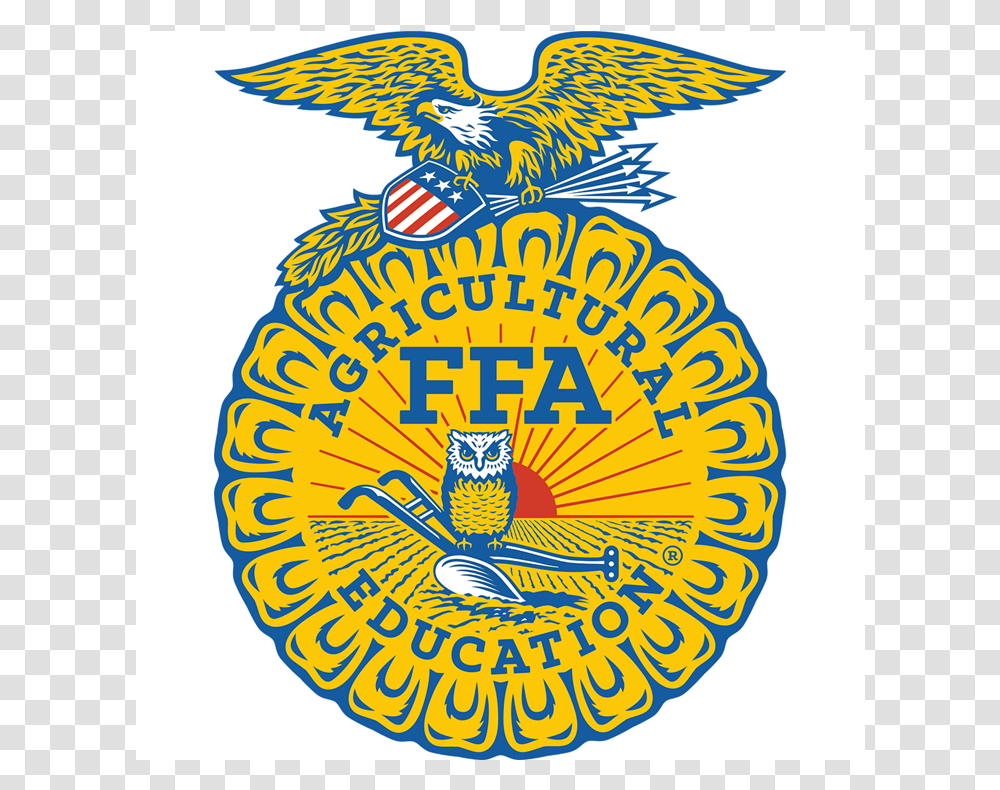 Background Ffa Emblem, Logo, Trademark, Bird Transparent Png