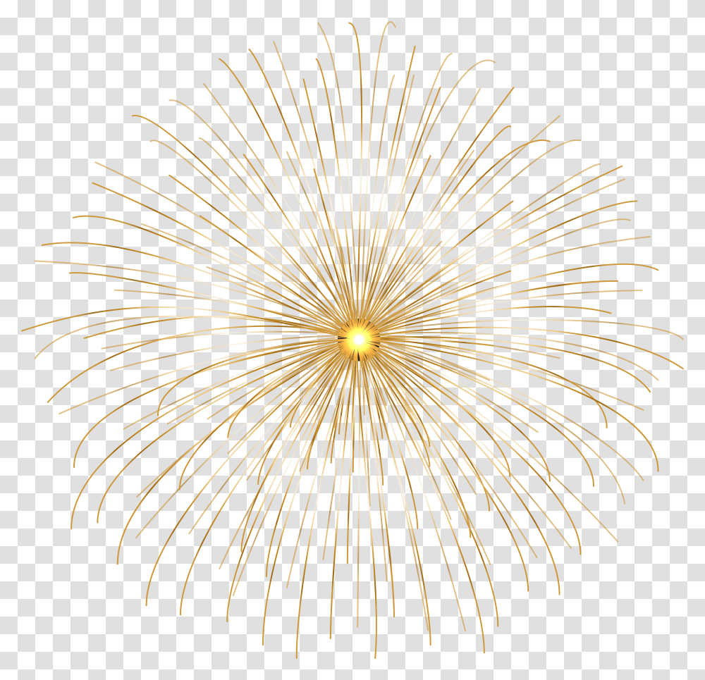 Background Firework Clipart Gold Transparent Png