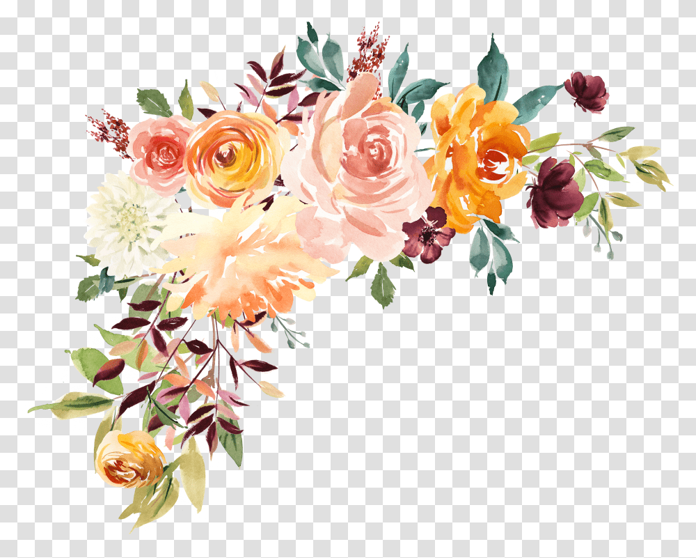 Background Floral Border Transparent Png