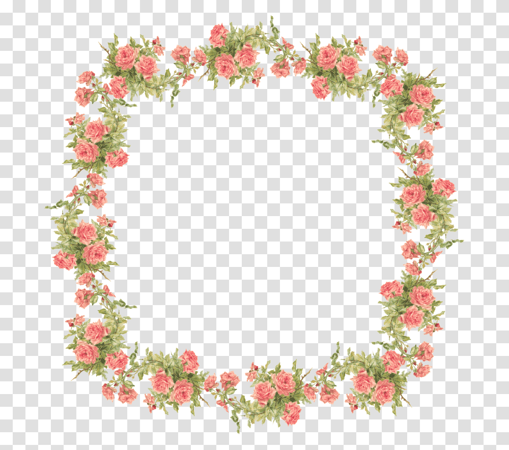 Background Flower Border Clipart, Plant, Rug, Wreath, Pattern Transparent Png