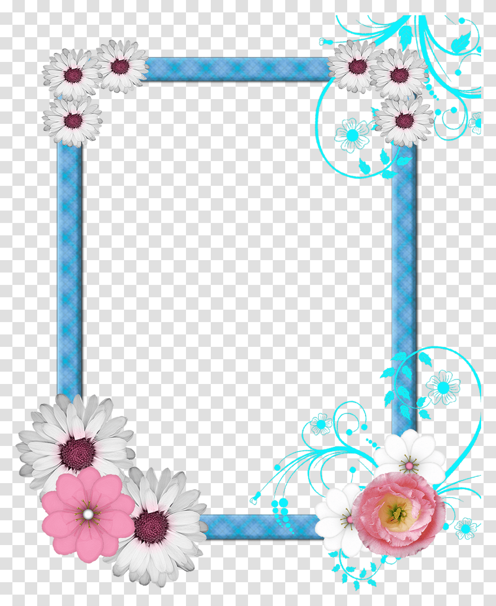 Background Flower Clipart Border, Floral Design, Pattern, Plant Transparent Png