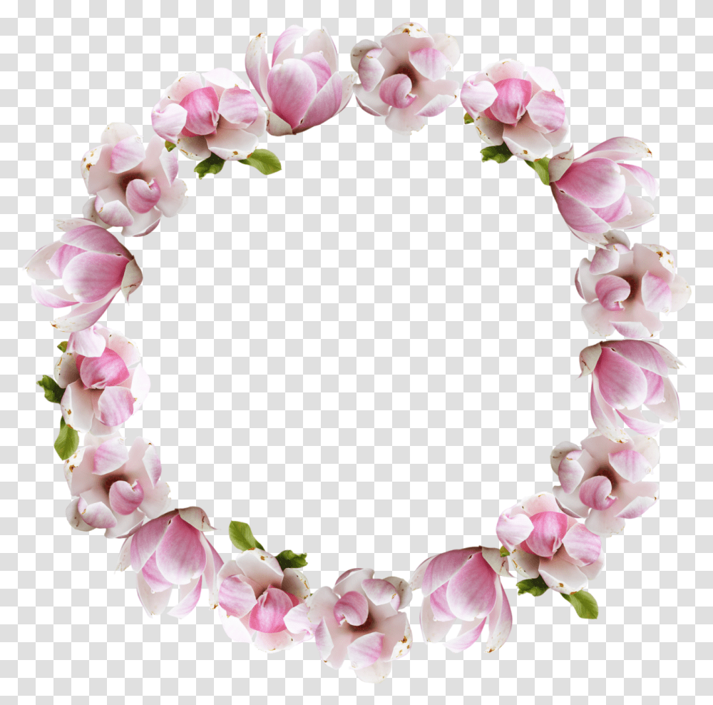 Background Flower Wreath Pink, Plant, Petal, Blossom, Flower Arrangement Transparent Png