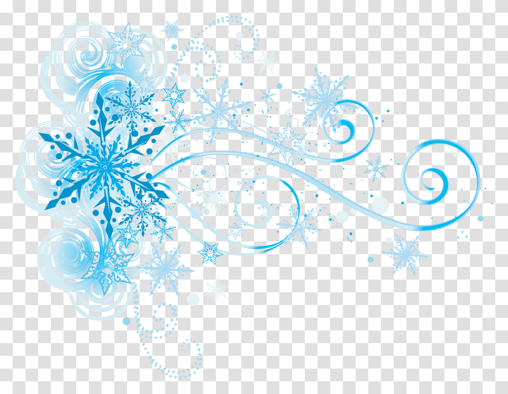 Background Frozen Snowflakes, Floral Design, Pattern Transparent Png