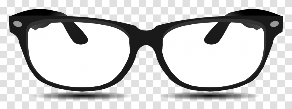 Background Glasses Clipart Black And White Nerdy Glasses, Accessories, Accessory, Sunglasses, Goggles Transparent Png