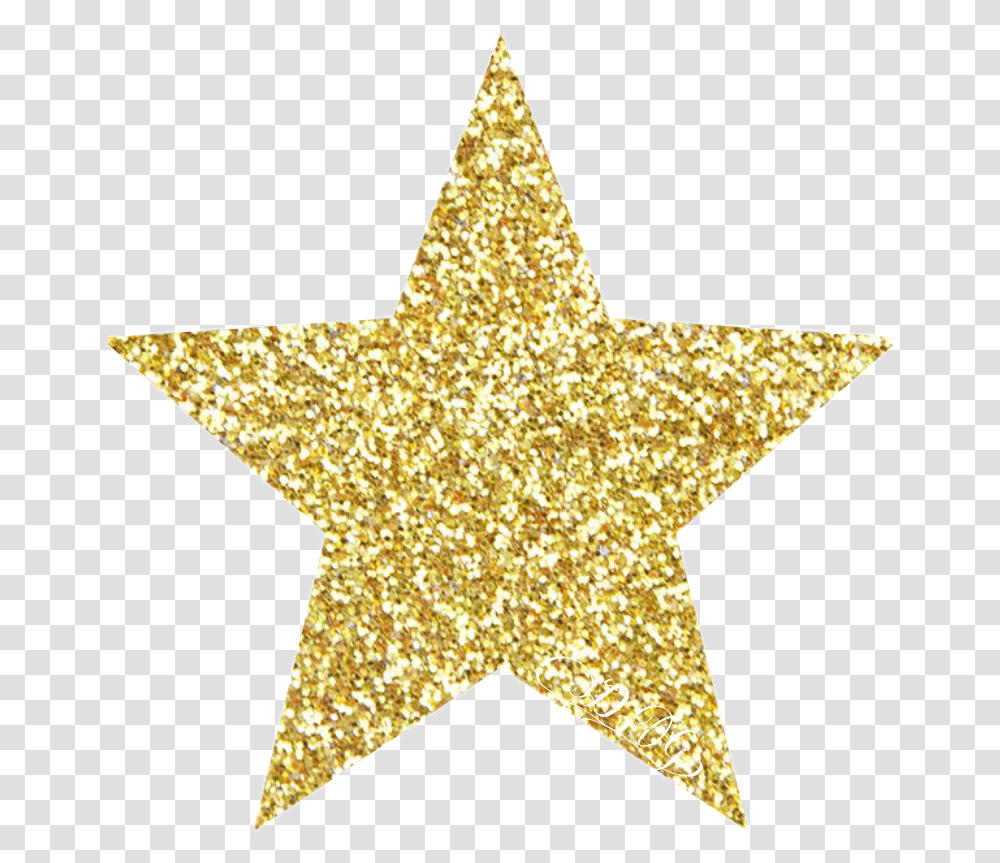Background Glitter Star Gold Glitter Star, Star Symbol, Cross Transparent Png