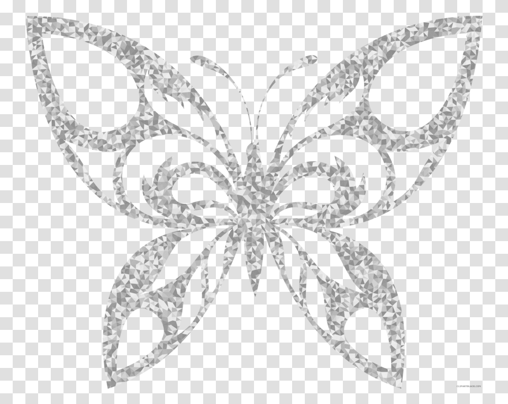 Background Gold Butterflies Black And White Butterfly Motifs, Graphics, Art, Stencil, Floral Design Transparent Png