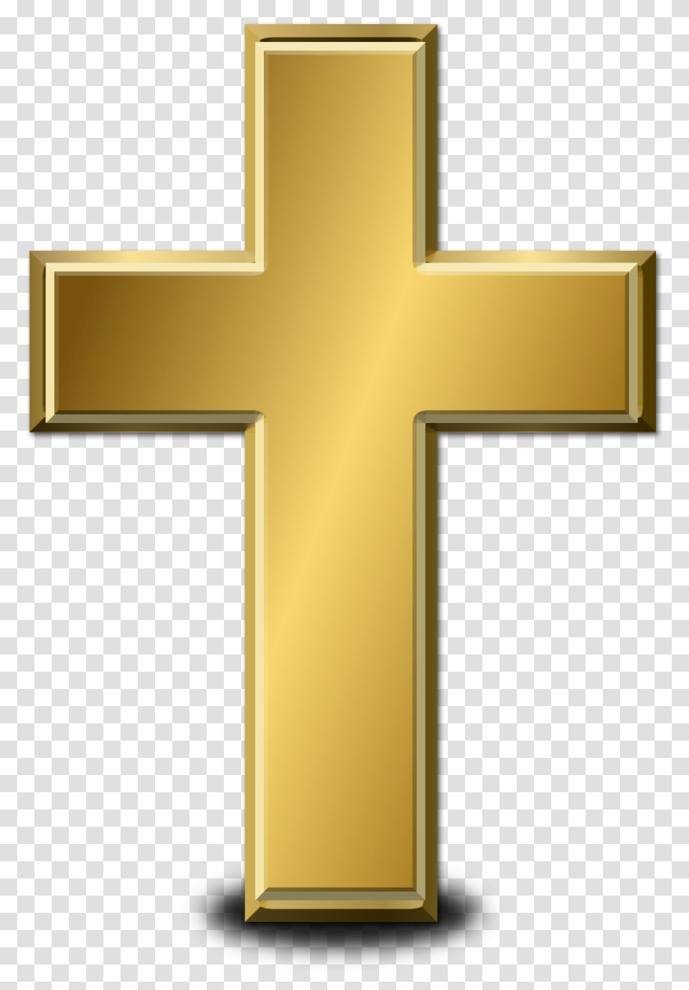 Background Gold Cross, Crucifix Transparent Png